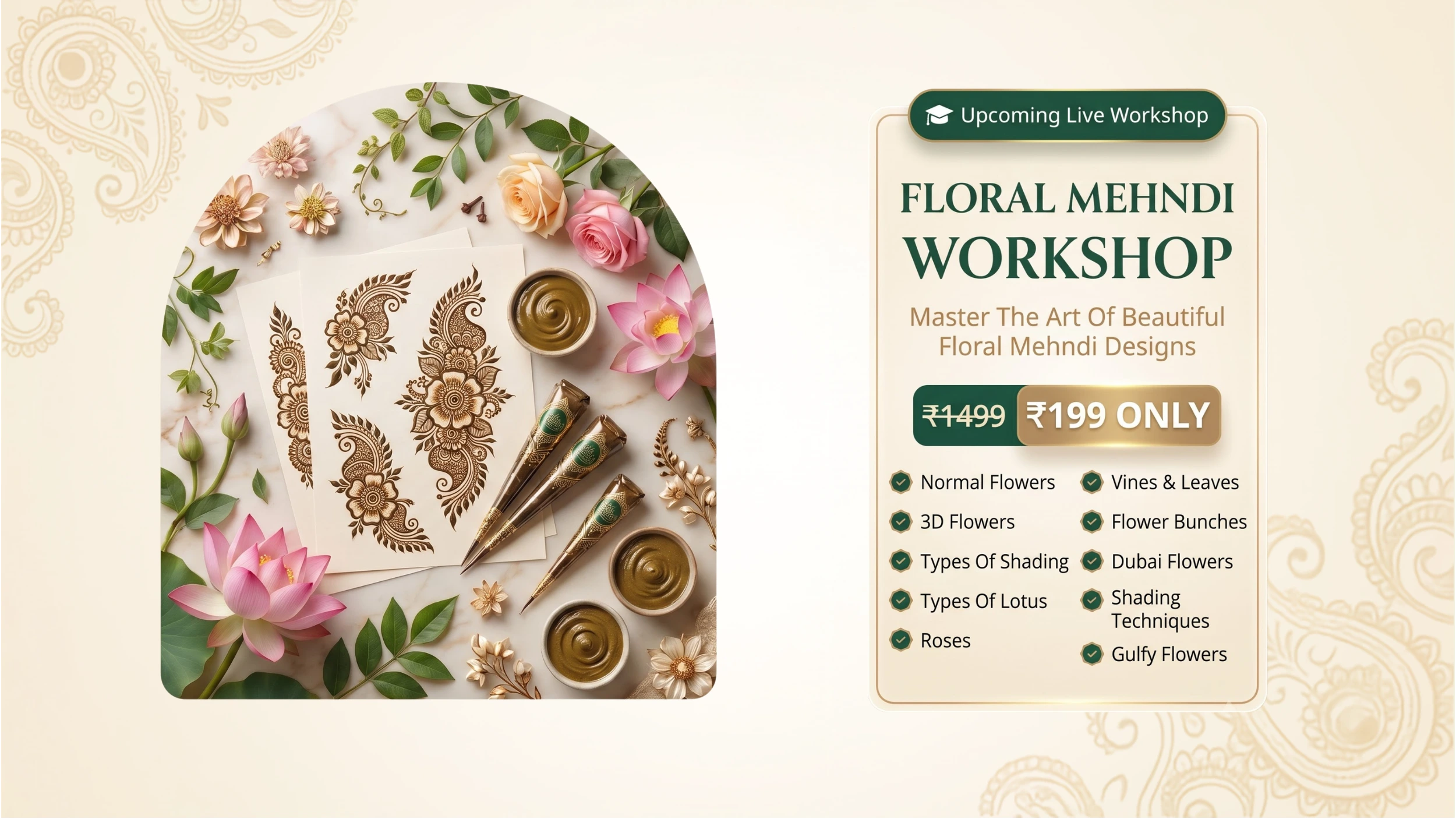 Floral Mehndi Workshop