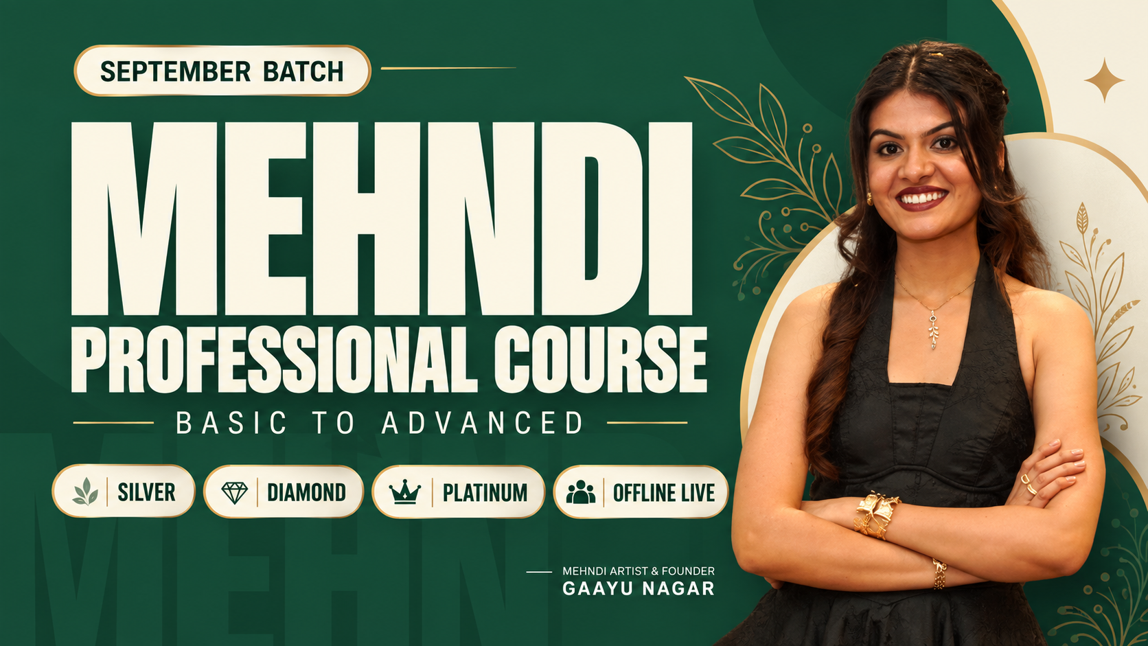 September Batch  Mehndi Professional Course